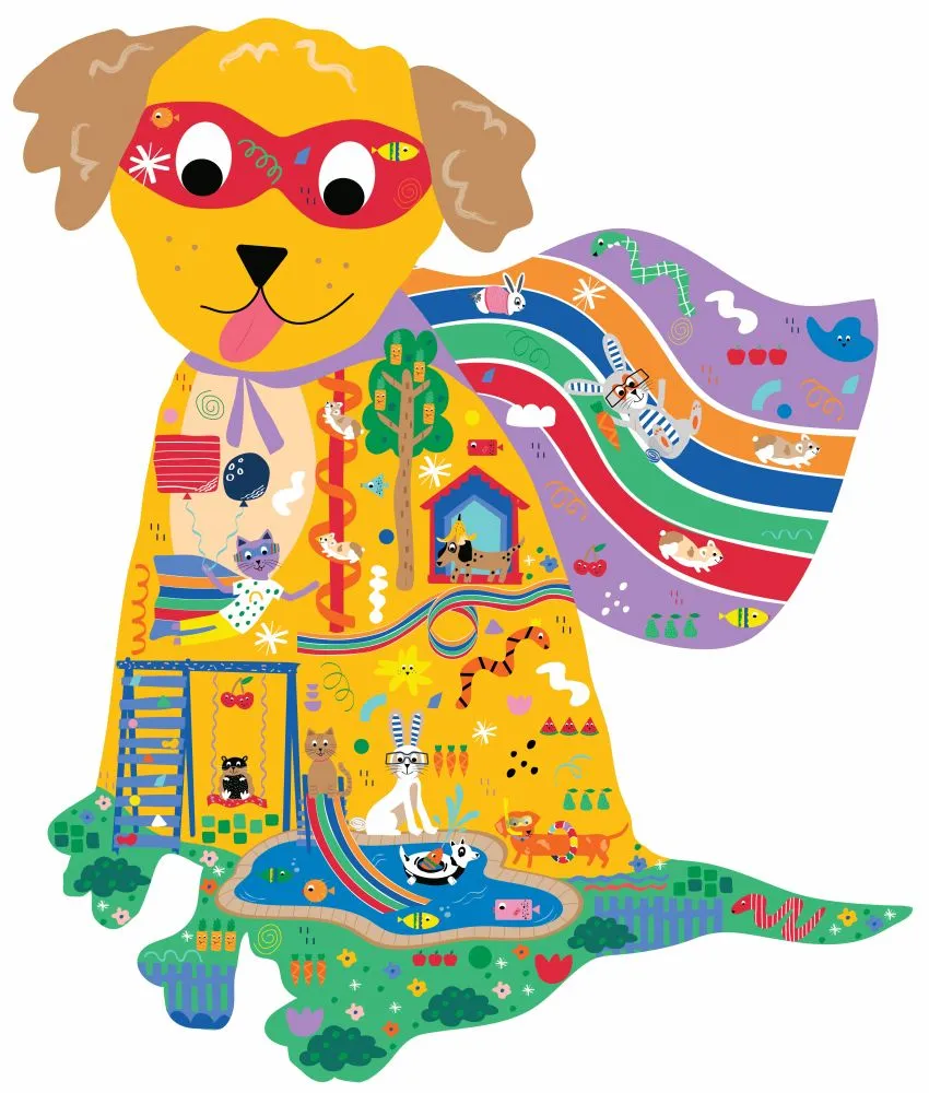 40PC SHAPED JIGSAW PUZZLE PETS
