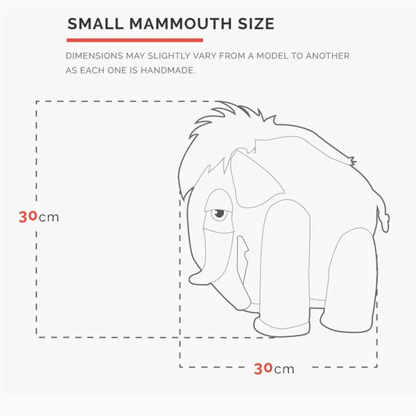 BigStuffed Albino Mammoth - Small
