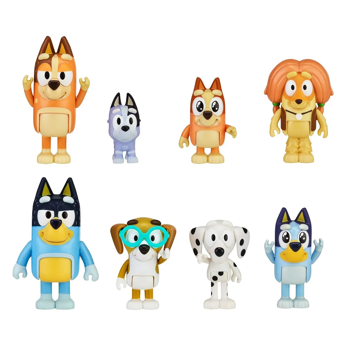 Bluey Heeler Family And Mates 8-Pack Bluey
