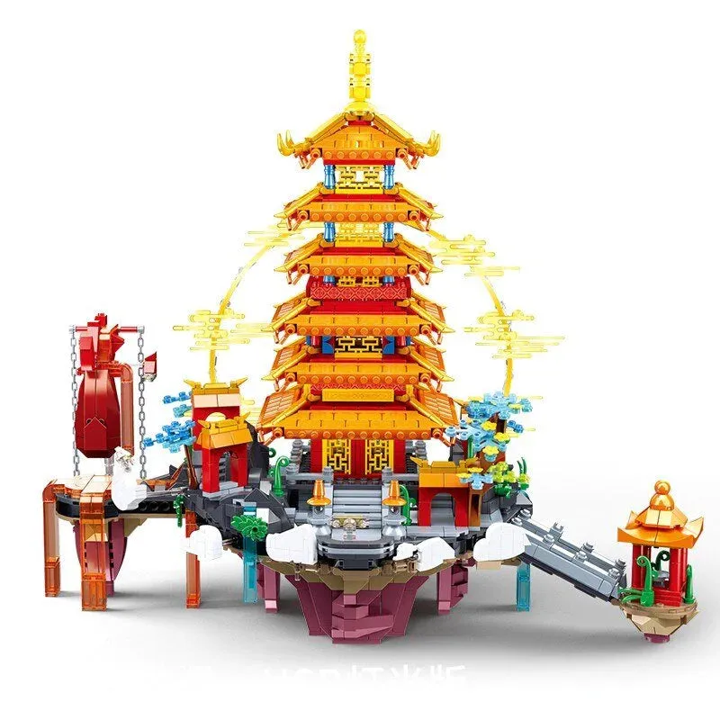 Bring the Beauty of the Golden Palace to Life with Our LED Light Building Set