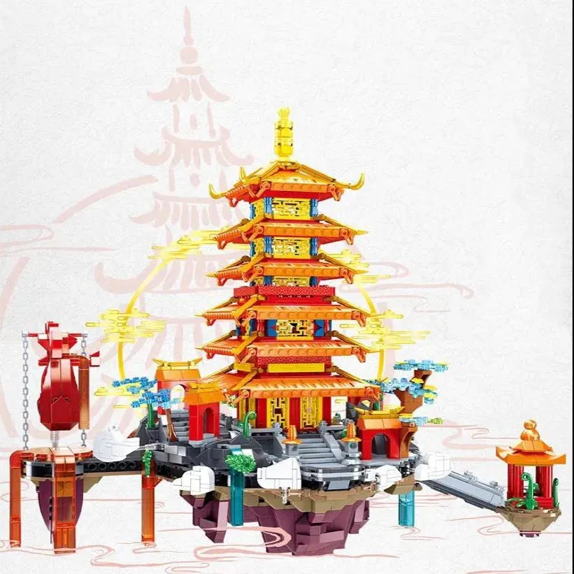 Bring the Beauty of the Golden Palace to Life with Our LED Light Building Set