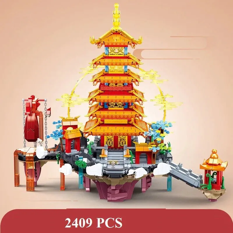 Bring the Beauty of the Golden Palace to Life with Our LED Light Building Set
