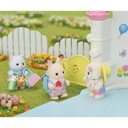 Calico Critters nursery friends walk along duo