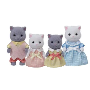 Calico Critters persian cat family