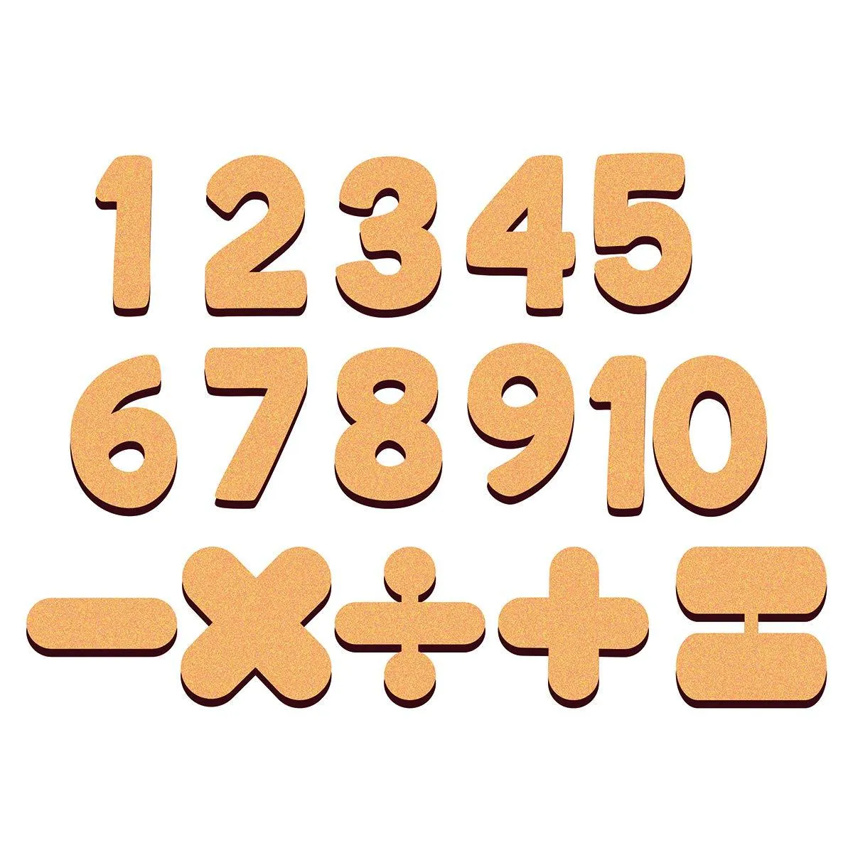 Cliths Wooden Hindi Consonant & 0-9 Numbers - Set of 2 (104 Pcs) Hindi Alphabets & Number Cutouts.