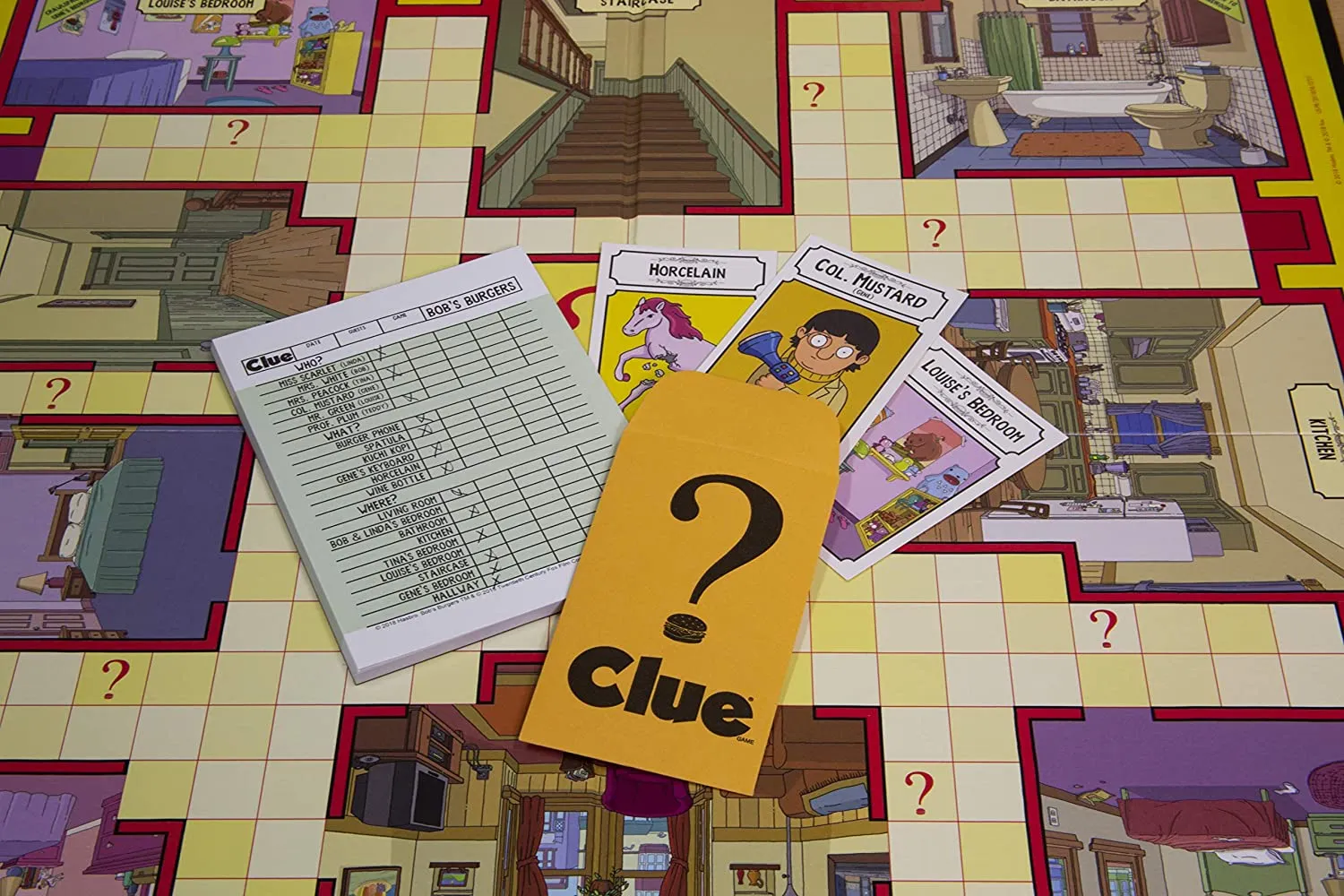 Clue Bobs Burgers Board Game TV Show Clue Game