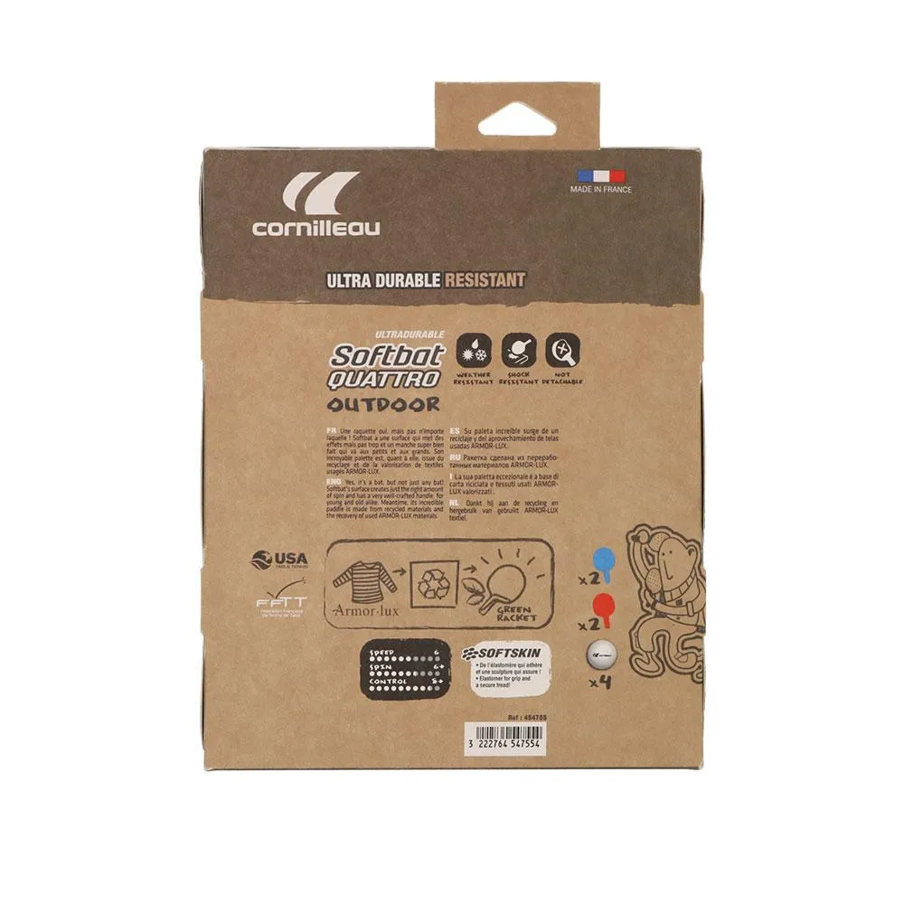 Cornilleau Softbat Eco-Design Outdoor Quattro Pack
