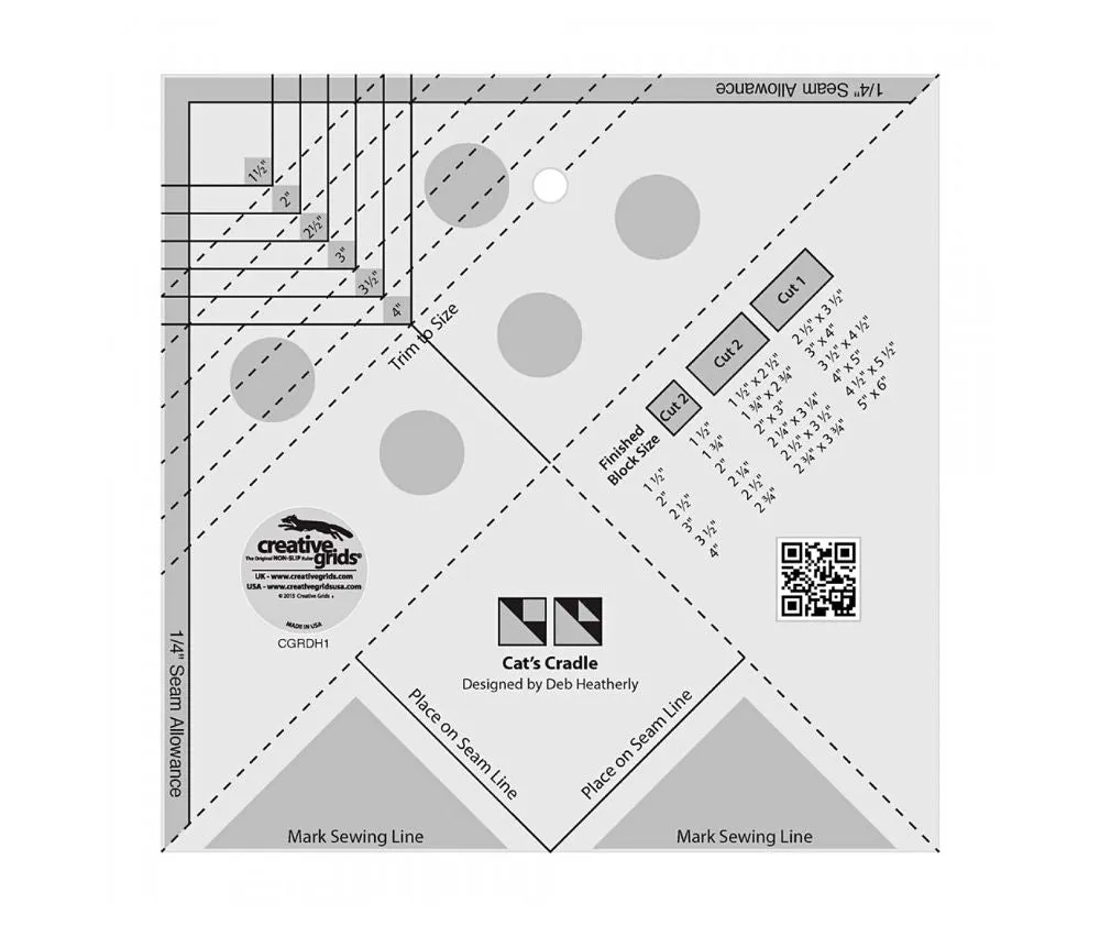 Creative Grids Cats Cradle Ruler