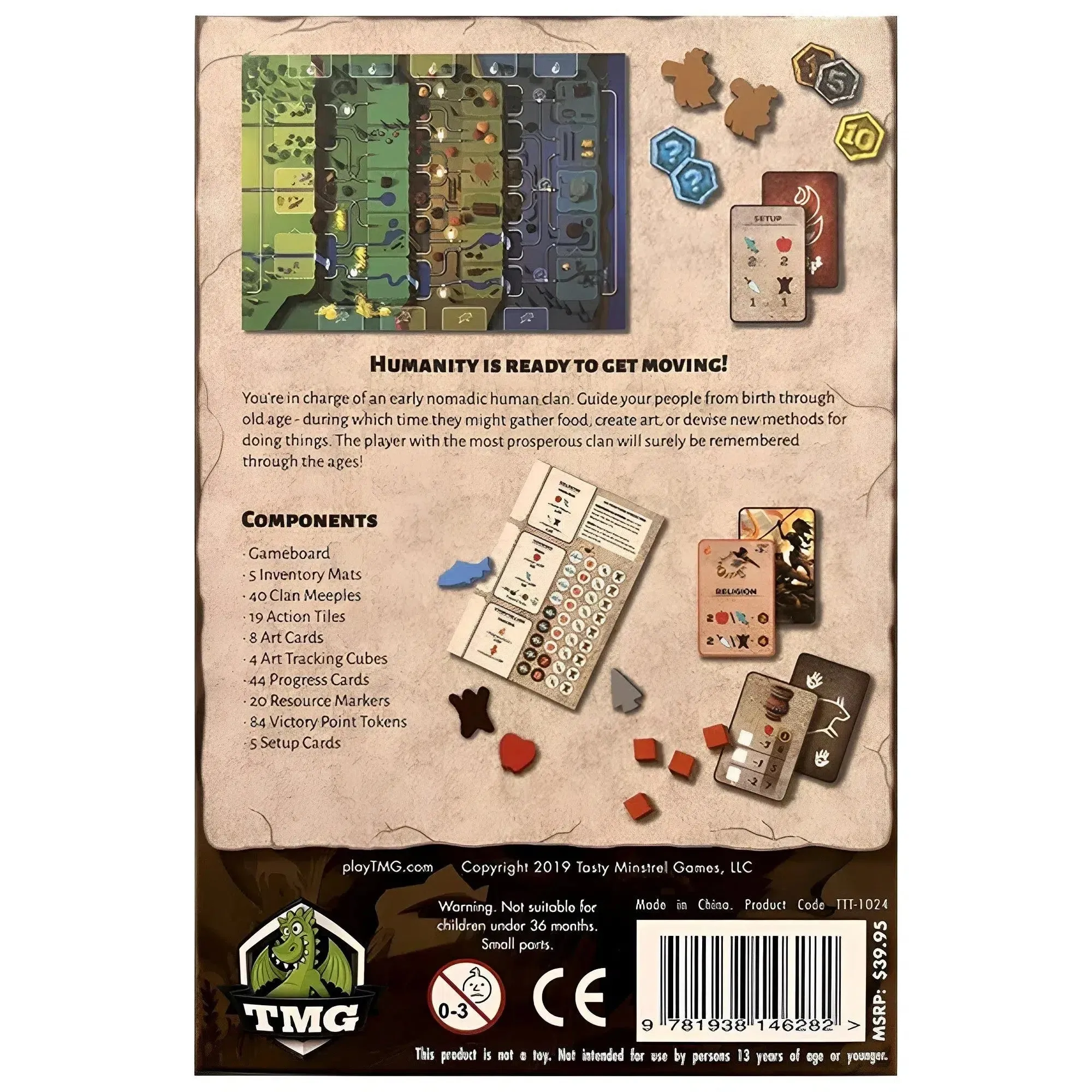 Dawn of Mankind - Board Game - Tasty Minstrel Games