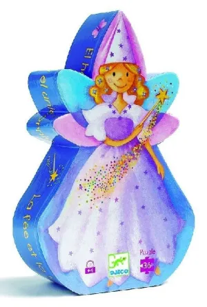 DJECO SILHOUETTE PUZZLE - THE FAIRY AND HER UNICORN