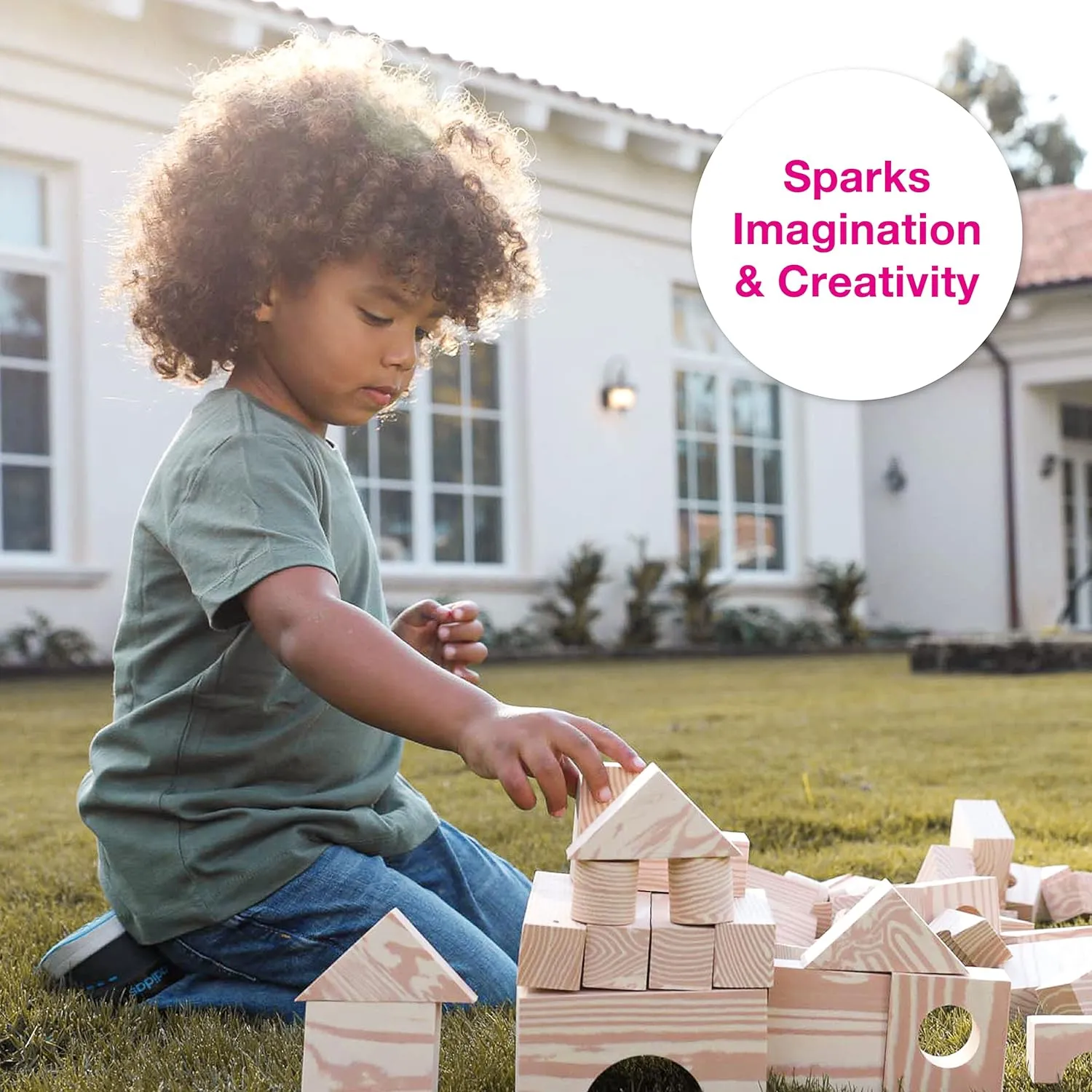 Edushape Wood Like Soft Blocks - 80 Piece