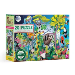 eeBoo Rainforest Life 20 Piece Puzzle