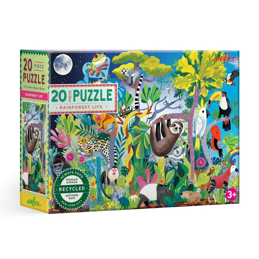eeBoo Rainforest Life 20 Piece Puzzle