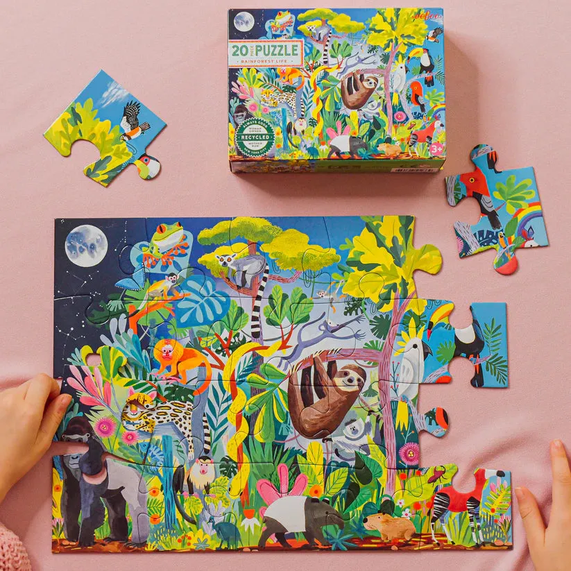 eeBoo Rainforest Life 20 Piece Puzzle