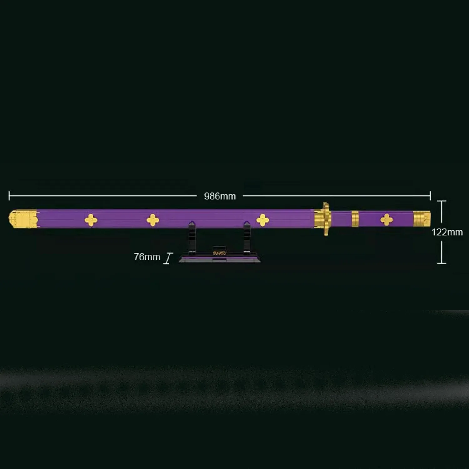 Enma Katana of Zoro Building Set with Scabbard and Stand