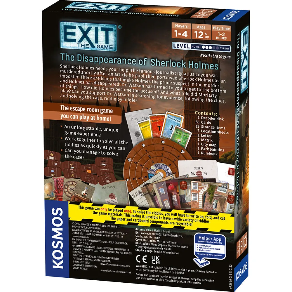 EXIT: The Game - The Disappearance of Sherlock Holmes