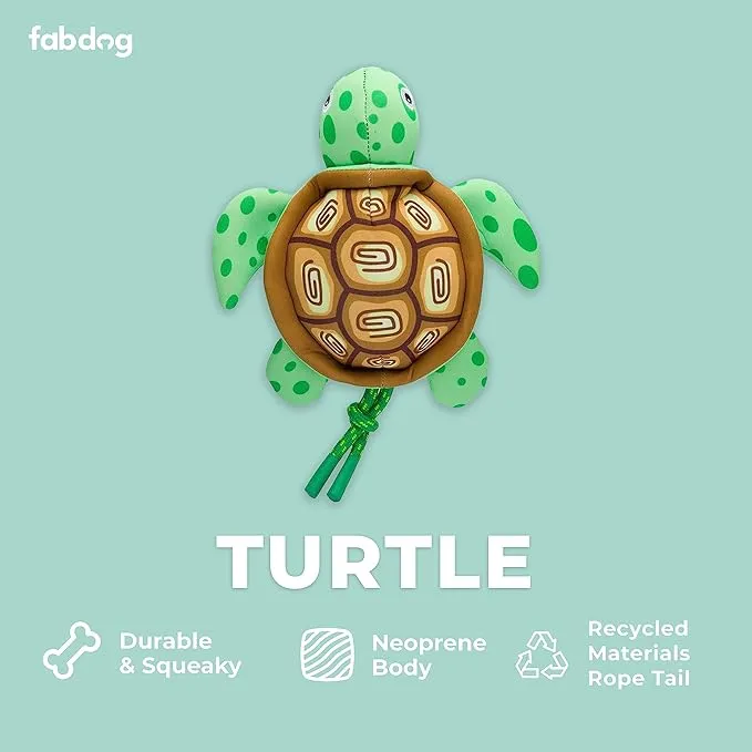 Fabdog | Turtle Floatie - Dog Toy