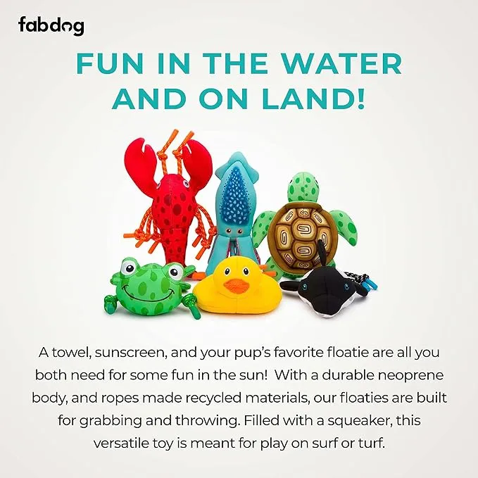 Fabdog | Turtle Floatie - Dog Toy