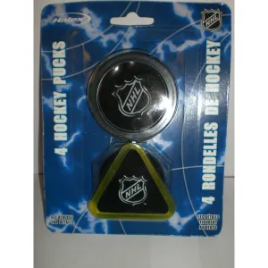 Halex Mid Size Hockey Pucks (4 Pack)