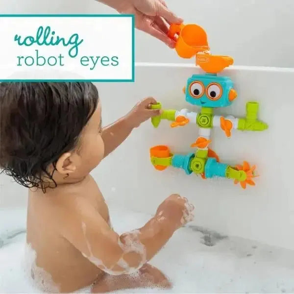 Infantino 217025 Sensory Plug & Play Plumber 16 Piece Bath Toy