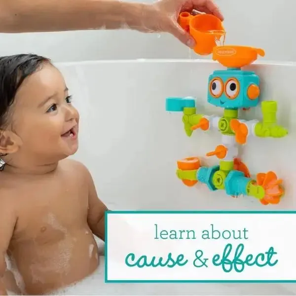 Infantino 217025 Sensory Plug & Play Plumber 16 Piece Bath Toy