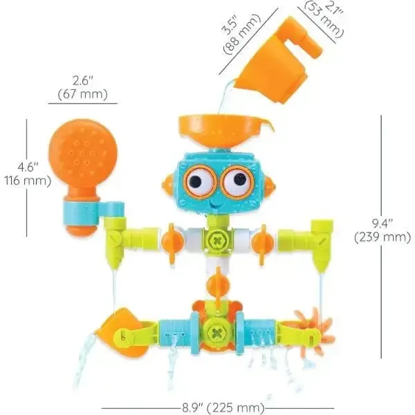 Infantino 217025 Sensory Plug & Play Plumber 16 Piece Bath Toy