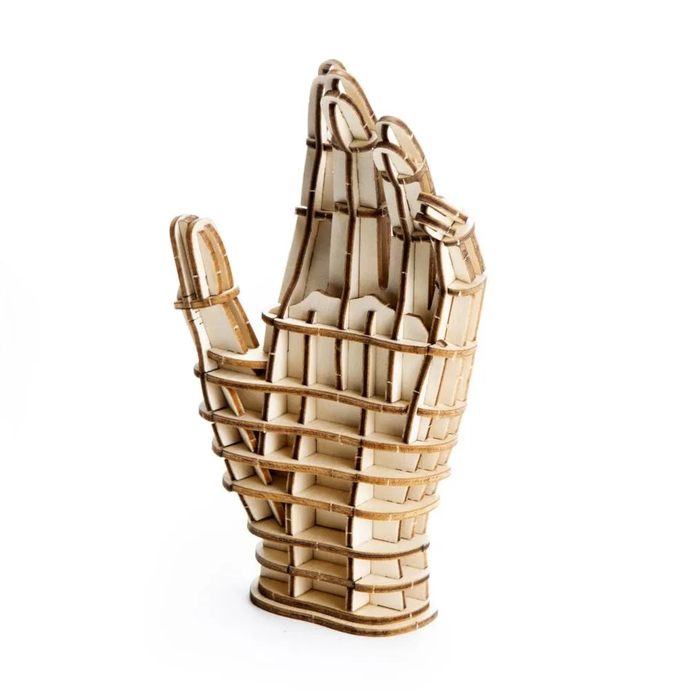 Kikkerland 3D Wood Puzzle - Hand