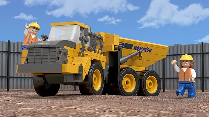 Komatsu Articulated Dump Building Blocks Set - First Gear 90-0548