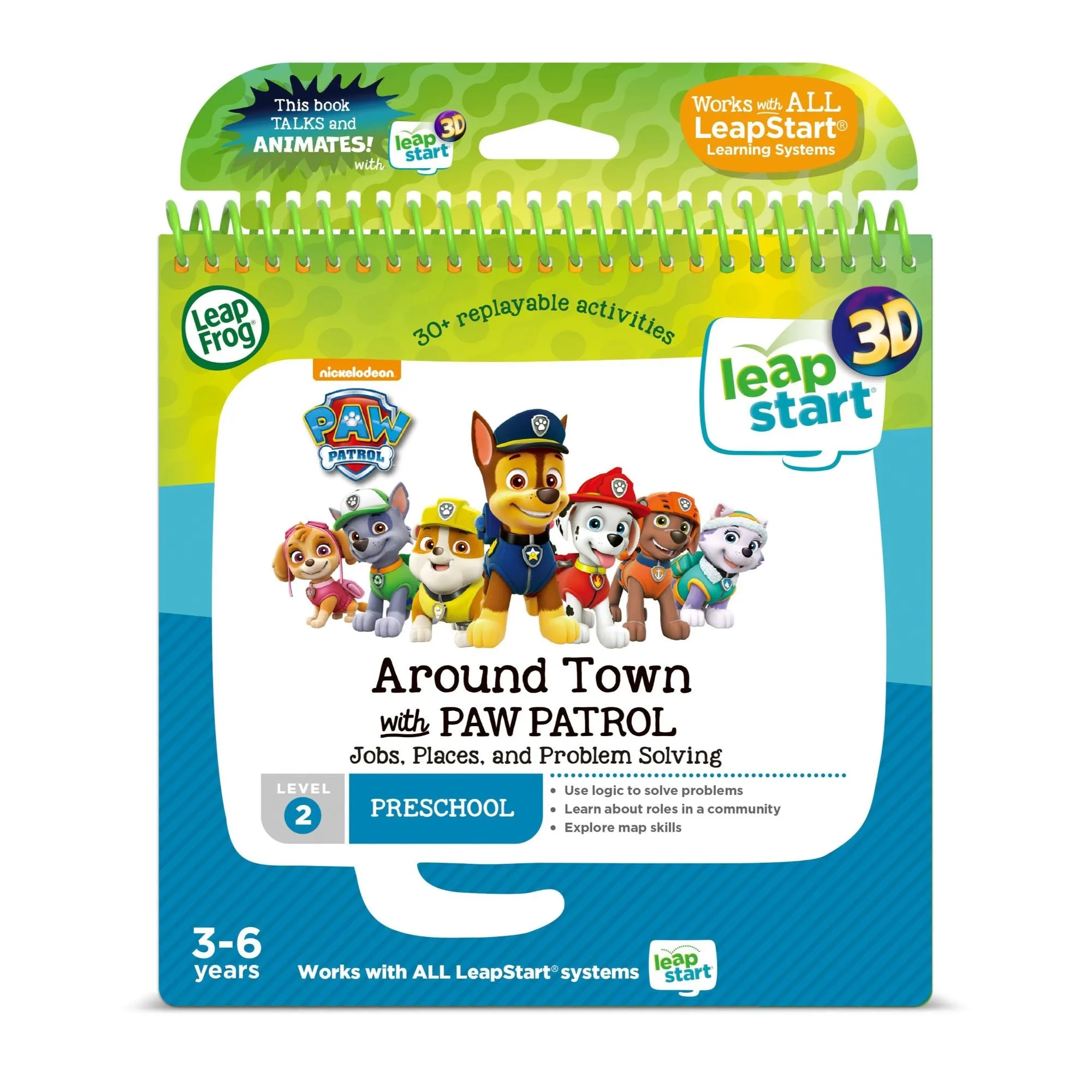 LeapFrog LeapStart 3D Around Town With Paw Patrol Activity Book
