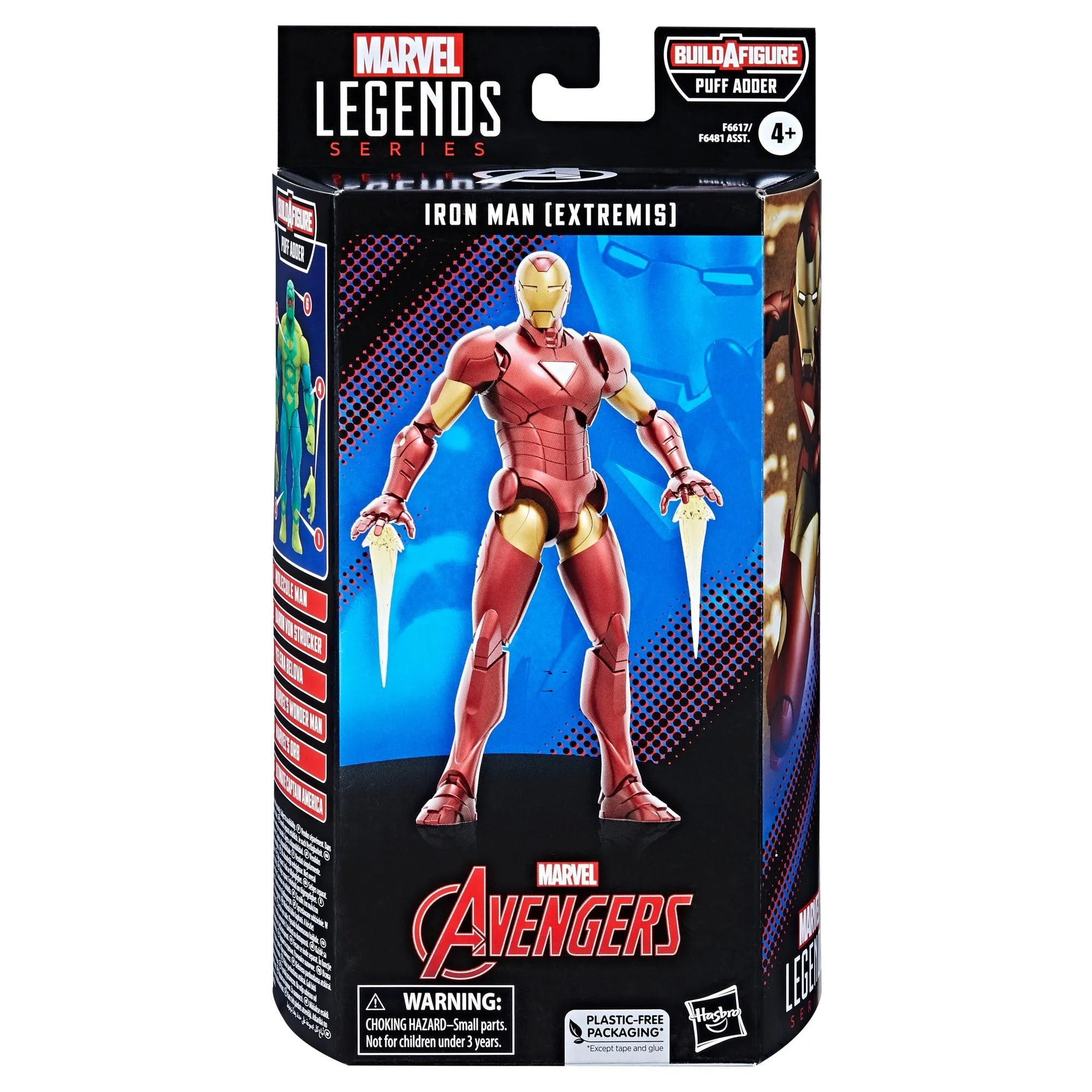 Marvel Legends Extremis Iron Man (Puff Adder BAF)