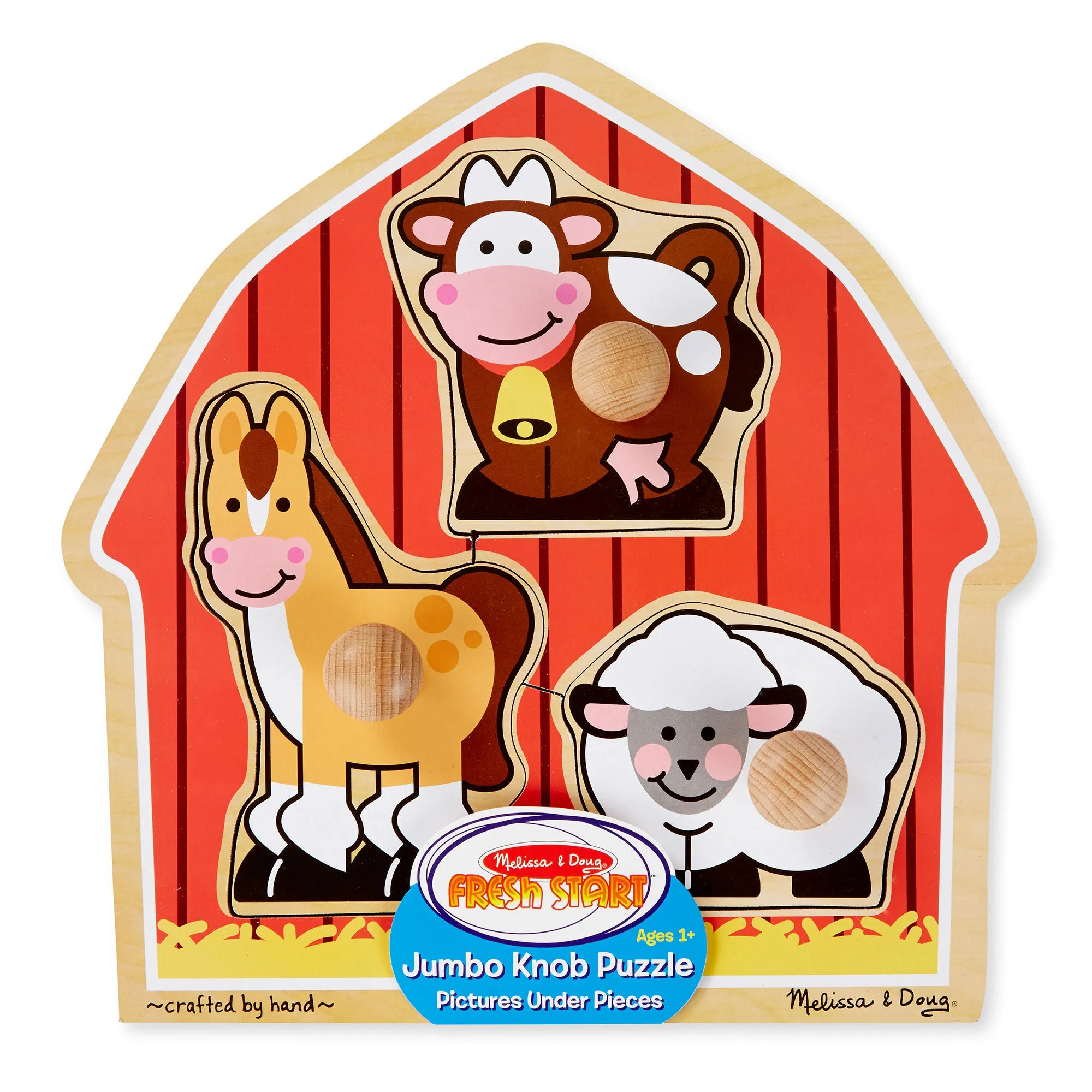 Melissa & Doug Barnyard Animals Jumbo Knob Puzzle