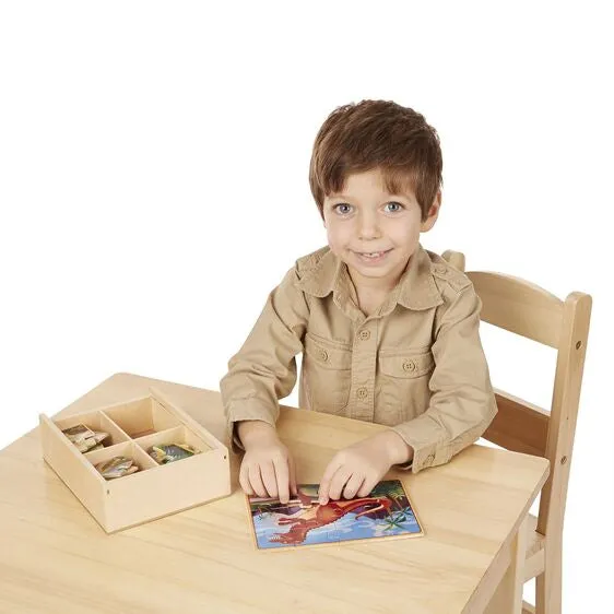 Melissa & Doug Wooden Jigsaw Puzzles In A Box