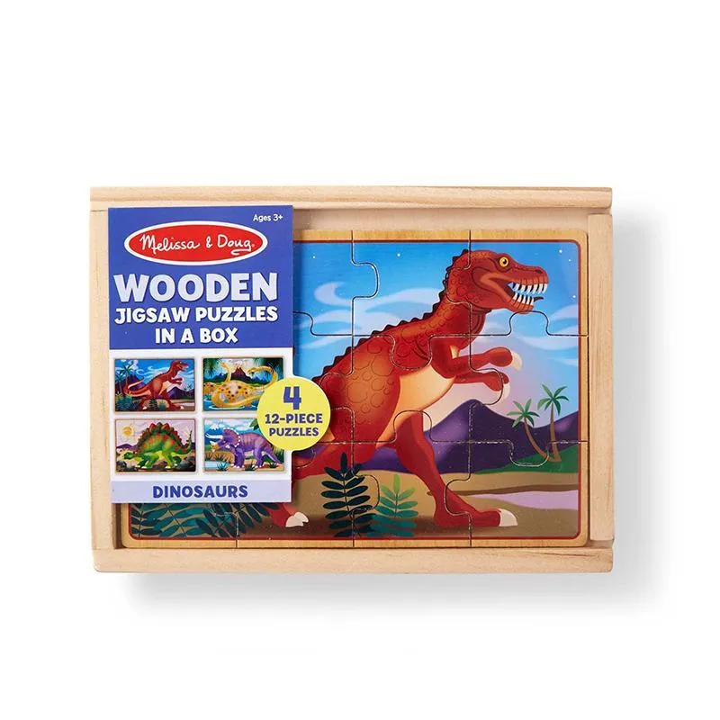 Melissa & Doug Wooden Jigsaw Puzzles In A Box