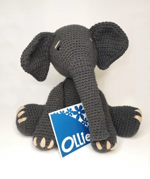 Ollie the Elephant 34cm sitting