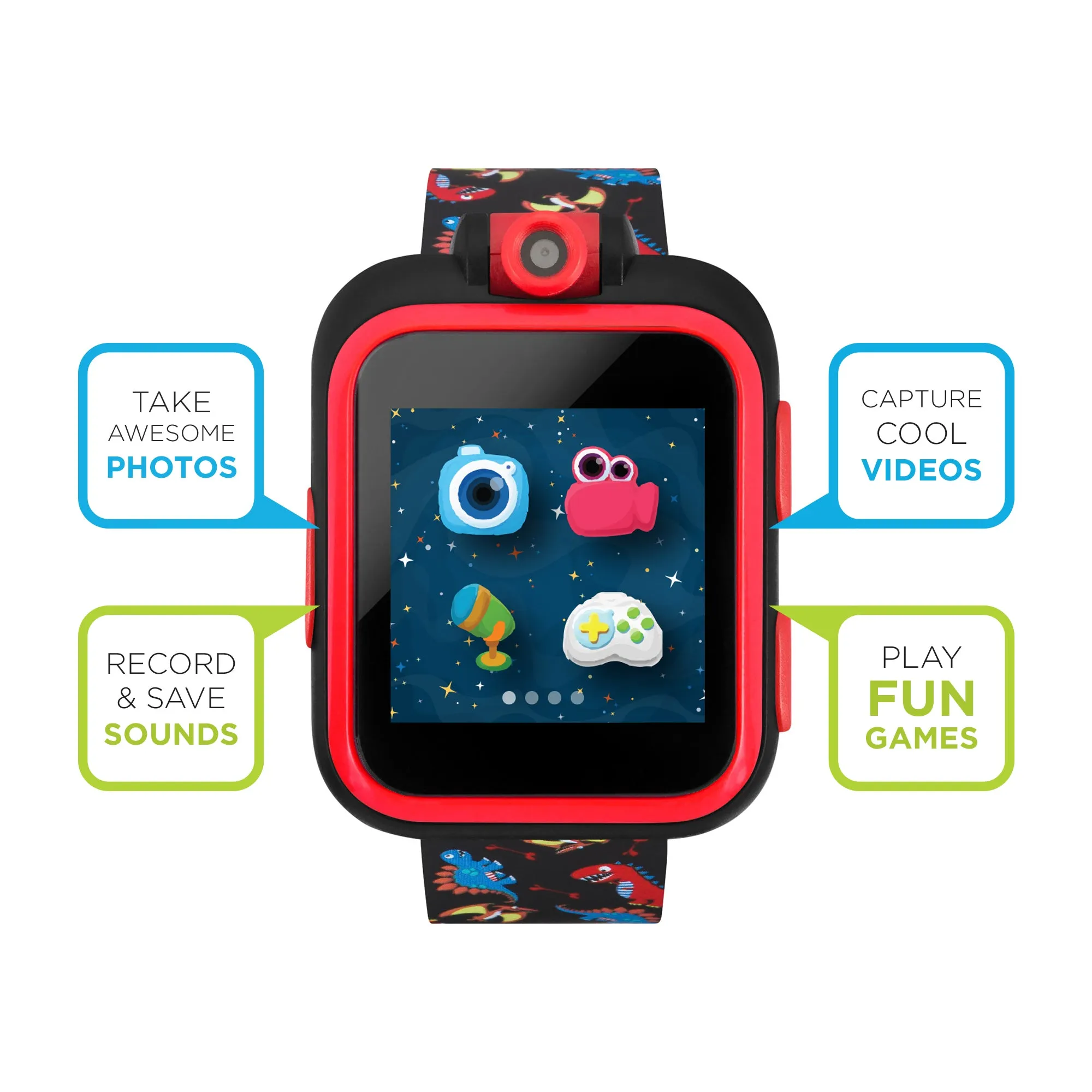 PlayZoom Smartwatch for Kids: Dinosaur Print