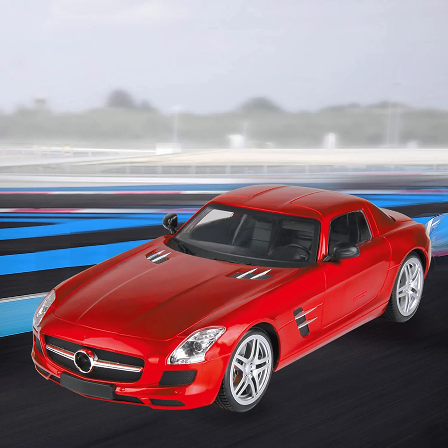 Playzu R/C 1:24 Scale Super Sports Vehicle, Red - Remote Control Car for Kids Ages 6 