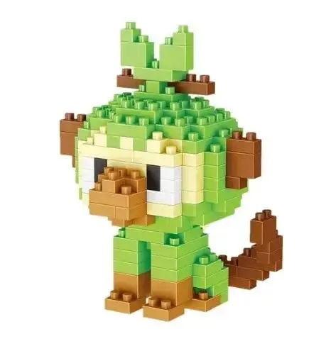 Pokemon Small Blocks Nanoblocks, featuring models of Charizard, Kyogre, Groudon, and Rayquaza, are educational and visually engaging toys, ideal for children's birthday presents.