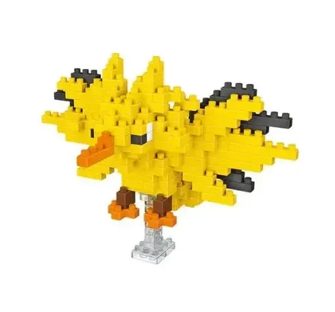 Pokemon Small Blocks Nanoblocks, featuring models of Charizard, Kyogre, Groudon, and Rayquaza, are educational and visually engaging toys, ideal for children's birthday presents.