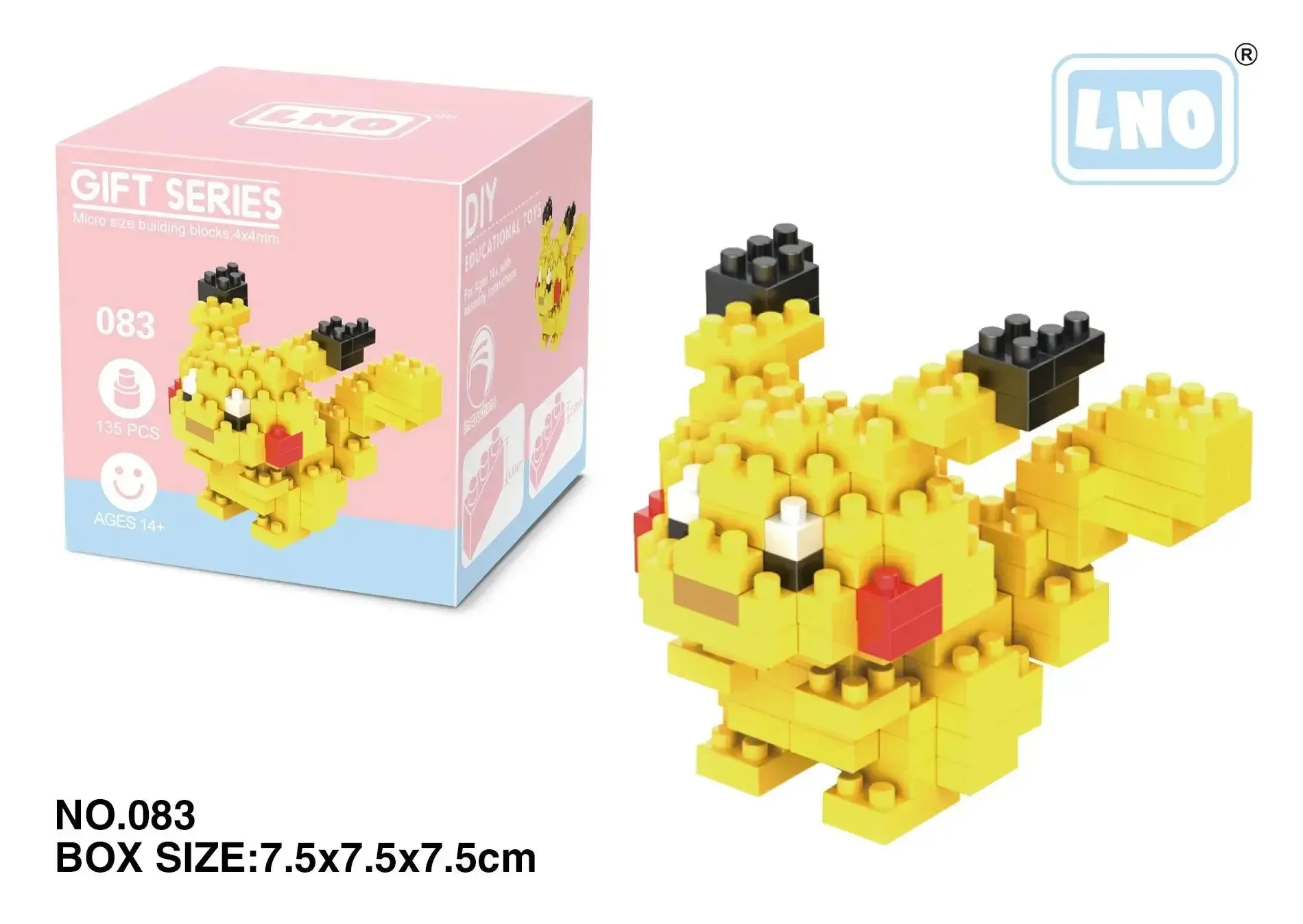 Pokemon Small Blocks Nanoblocks, featuring models of Charizard, Kyogre, Groudon, and Rayquaza, are educational and visually engaging toys, ideal for children's birthday presents.