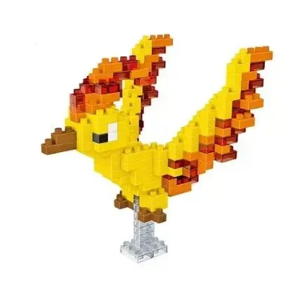 Pokemon Small Blocks Nanoblocks, featuring models of Charizard, Kyogre, Groudon, and Rayquaza, are educational and visually engaging toys, ideal for children's birthday presents.