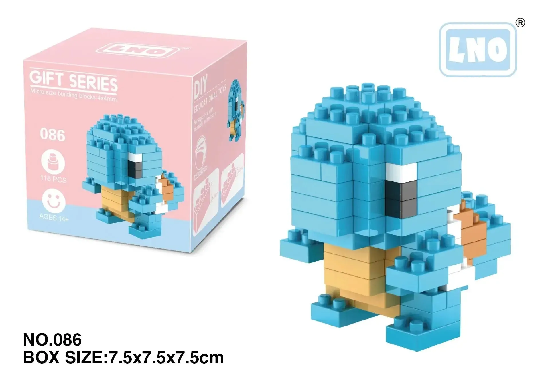 Pokemon Small Blocks Nanoblocks, featuring models of Charizard, Kyogre, Groudon, and Rayquaza, are educational and visually engaging toys, ideal for children's birthday presents.
