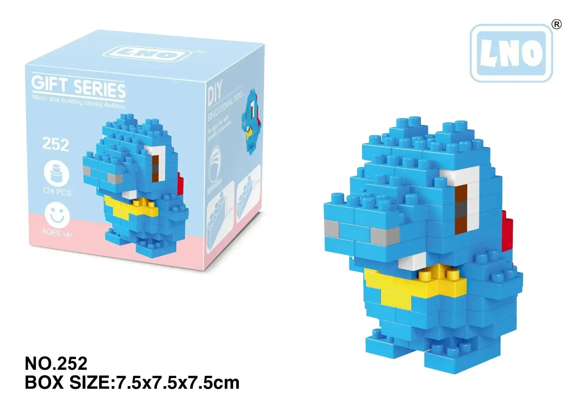 Pokemon Small Blocks Nanoblocks, featuring models of Charizard, Kyogre, Groudon, and Rayquaza, are educational and visually engaging toys, ideal for children's birthday presents.