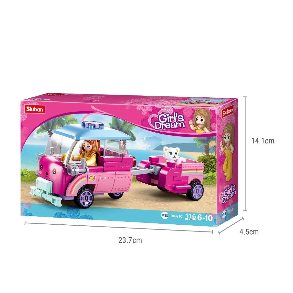 Sluban Girls Dream-Pet Car Building Blocks For Ages 6 