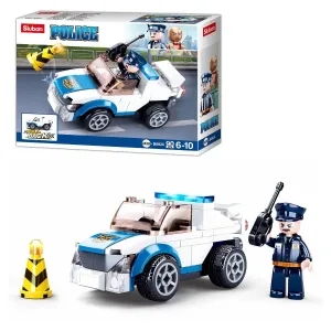 Sluban Police Car Building Blocks For Ages 6 