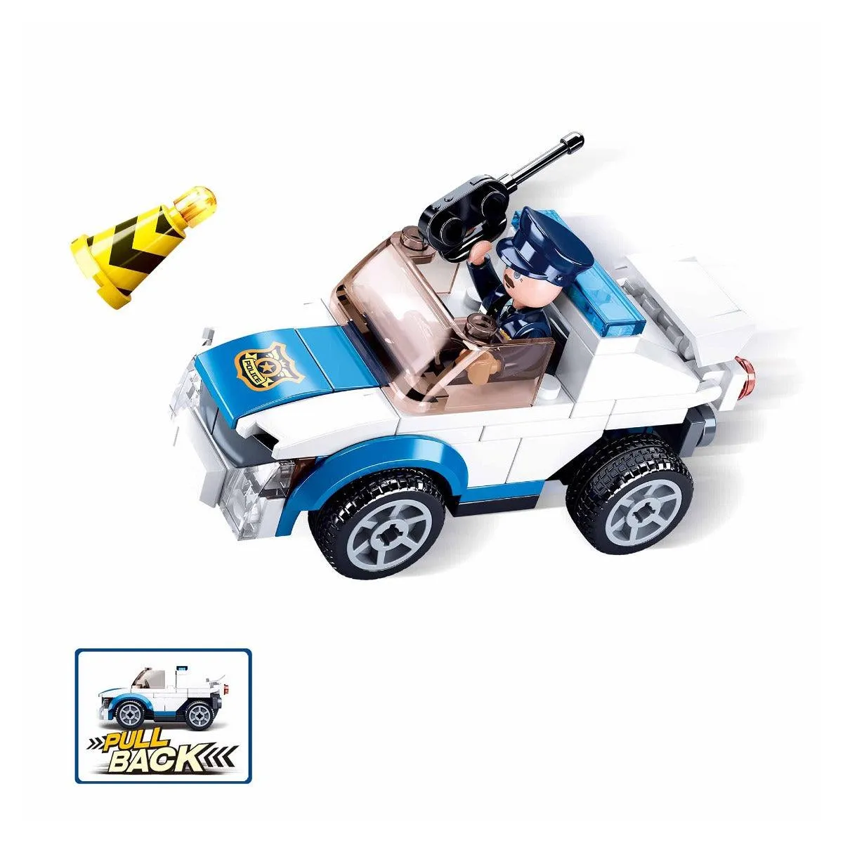 Sluban Police Car Building Blocks For Ages 6 