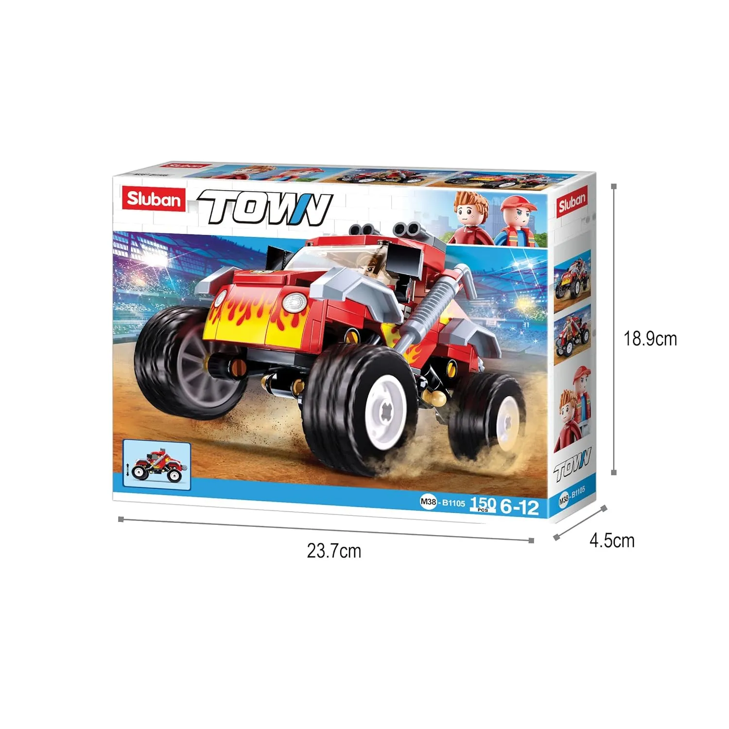 Sluban Town-Off-Road Vehicle Building Blocks For Ages 6 