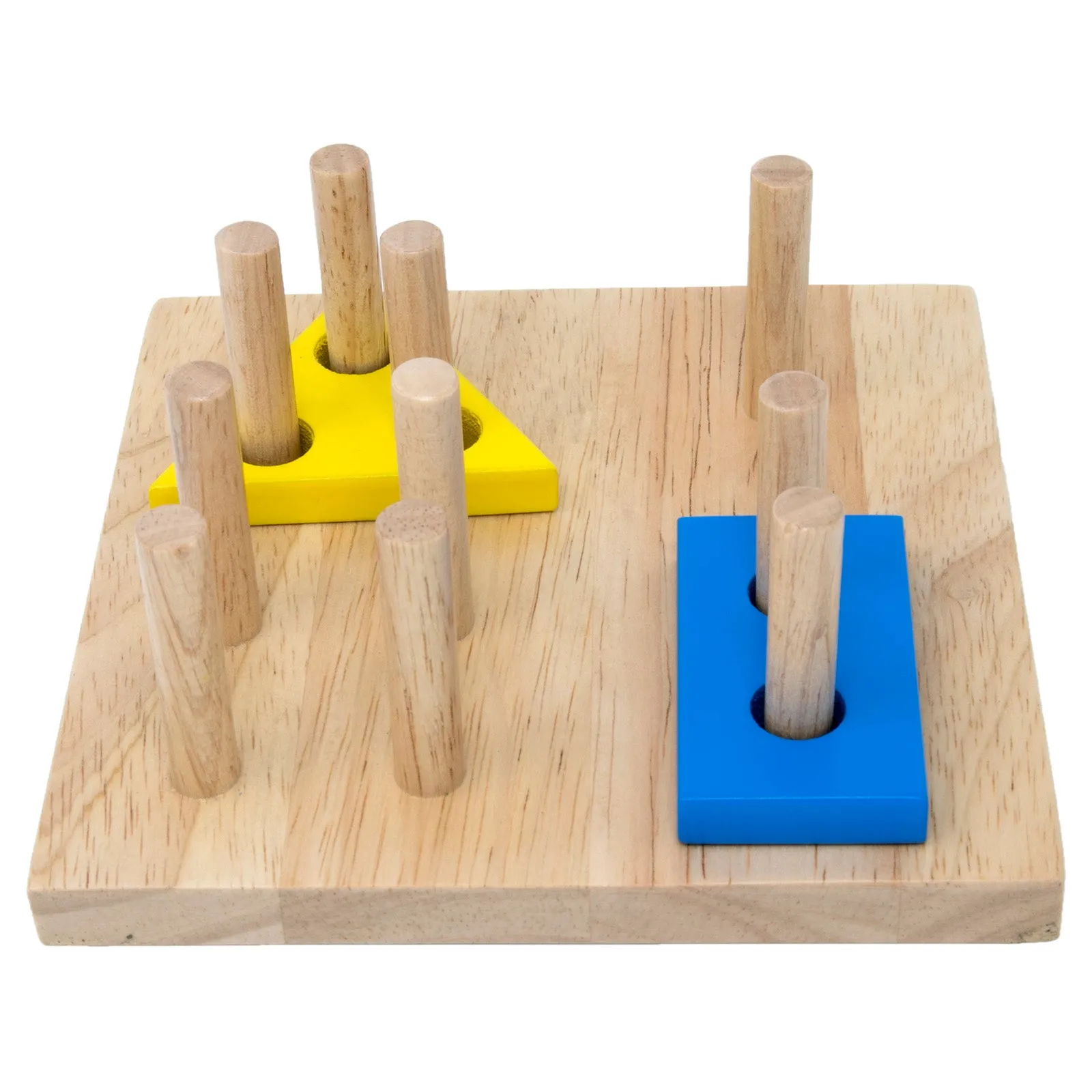 Stack and Sort Geometric Board (multi peg/shape)