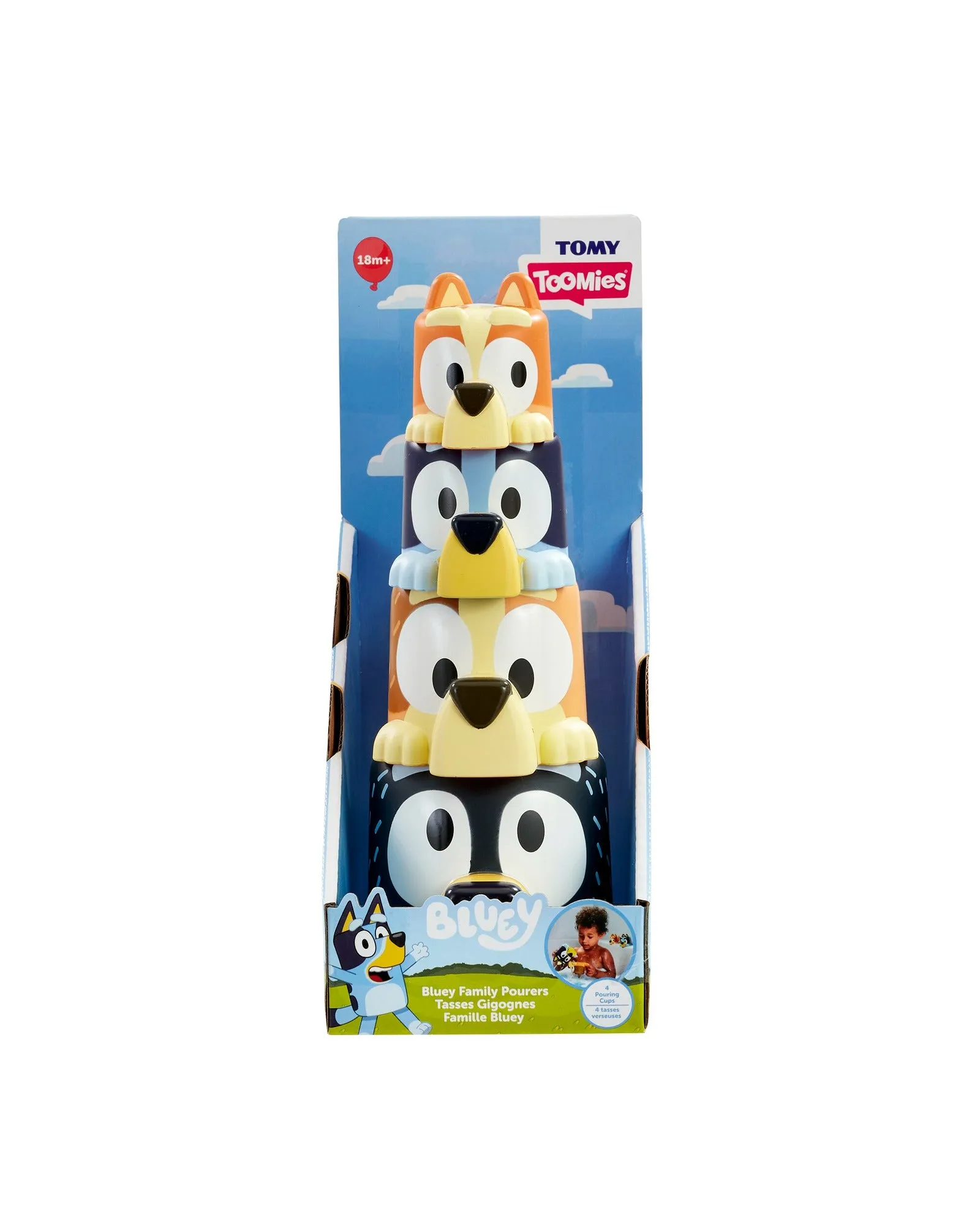 TOMY Blueys Family Pouring Cups
