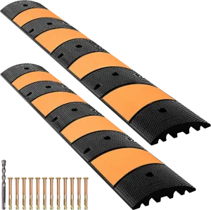 Vevor Rubber Speed Bump 2 Channel 72.8" 2 Pack New