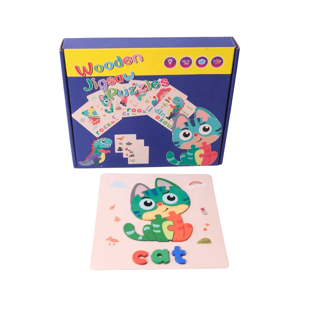 Wooden Jigsaw Puzzle for Kids Age 3 